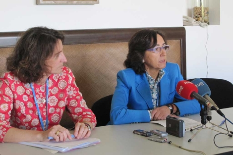 Teresa Ribera (i) y Rosa Aguilar (d), durante la rueda de prensa en Cancn. | MARM