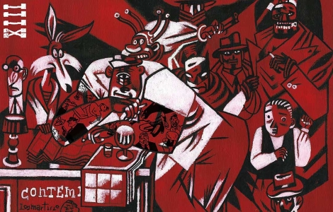 Detalle del cartel de Expocmic 2010, obra de Sequeiros.