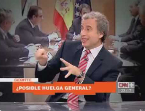 El periodista José María Calleja, en CNN +.