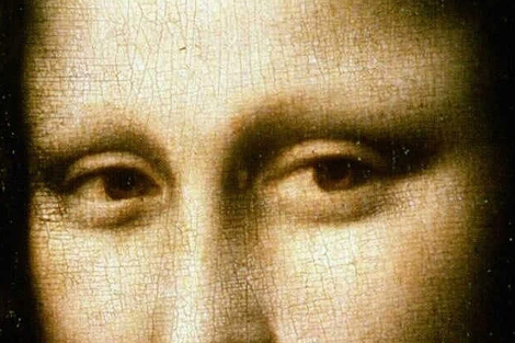 Un detalle de 'La Mona Lisa' de Leonardo Da Vinci.