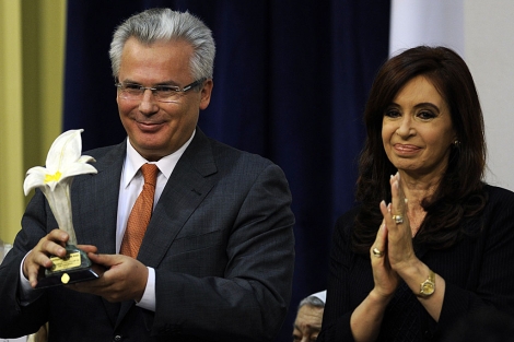 Baltasar Garzn recibe un homenaje en Buenos Aires de manos de Cristina Kirchner. | FP