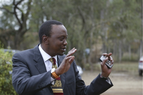 Uhuru Kenyatta en Nairobi en 2005. | AFP