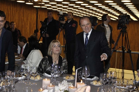 Ripoll y Castedo, juntos en el almuerzo que se ofreci a los invitados en el Auditorio. | Roberto Prez