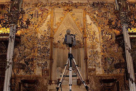 Escner lser 3D, colocado en la capilla Real de la Seu de Palma| UIB