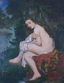 'La ninfa sorprendida', Edouard Manet. | Museo Nacional Bellas Artes de Argentina