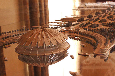 Maqueta del proyecto de Santiago Calatrava para el Palacio de la pera de Palma | Foto: Cati Cladera.
