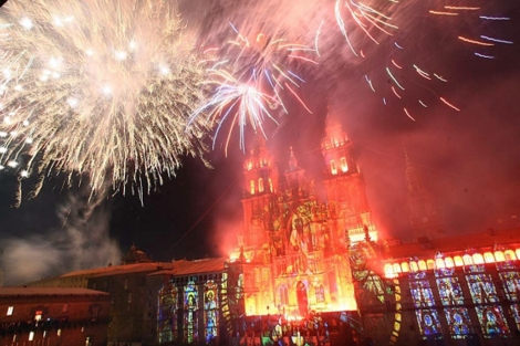El 25 de julio se celebr el da grande de Galicia con los fuegos del Apstol. | Fernando Blanco