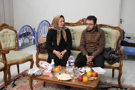 Sakineh Ashtiani junto a su hijo, que fue tambin detenido. | Afp