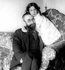 Valle con su hija, en 1915.| Salazar