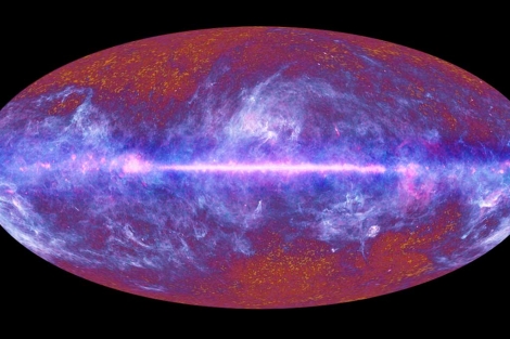 Imagen obtenida por el observatorio Planck. | Agencia Espacial Europea (ESA)