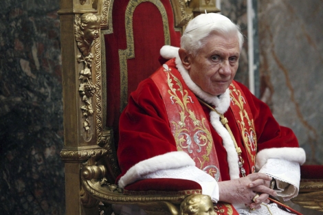 El Papa Benedicto XVI en una audiencia en el Vaticano. | Efe