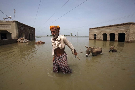 Inundaciones en Pakistn este verano. | AFP