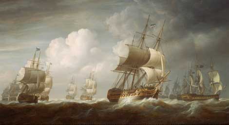 Recreacin del barco Hindostan, de la East India Company.