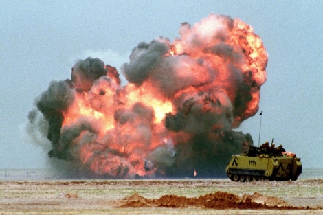 Un tanque egipcio durante la operación 'Tormenta del desierto'. | Afp