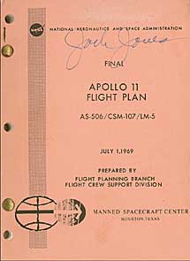 Plan de vuelo del Apolo 11.