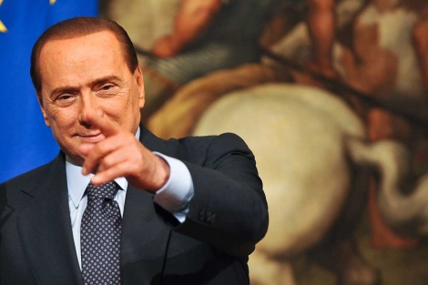 El primer ministro italiano, Silvio Berlusconi, en un acto oficial celebrado esta semana. | Afp