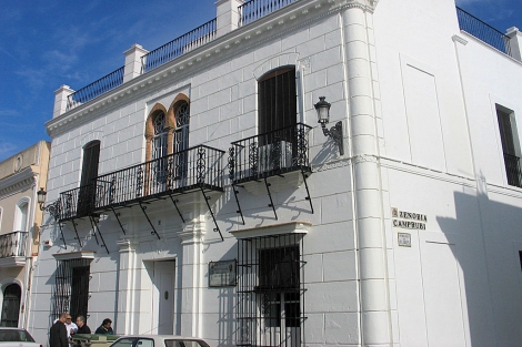 Fachada de la casa natal de Juan Ramn Jimnez en Moguer. | El Mundo