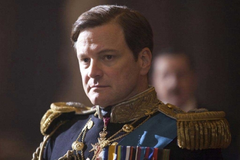 Colin Firth, caracterizado como Jorge VI, en 'El discurso del rey'. | HO