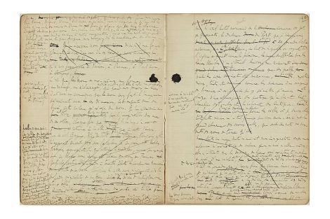 Dos pginas de los cuadernos de Marcel Proust. | Biblioteca Nacional de Francia