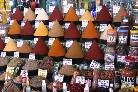 Especias en el mercado de Agadir (Marruecos). | Bertrand Devouard