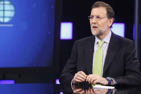 Mariano Rajoy, ayer el programa 'La Vuelta al Mundo' en Veo7. | Jos Aym