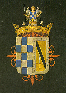 Escudo del marquesado.