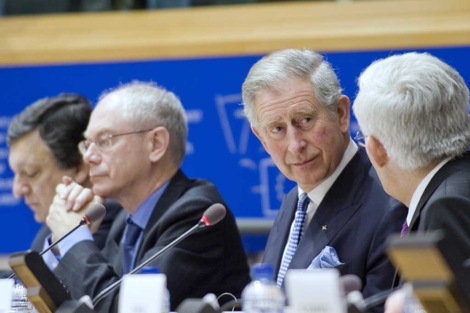 Barroso, Van Rompuy, Carlos de Inglaterra y Buzek (de izd a dcha). | PE