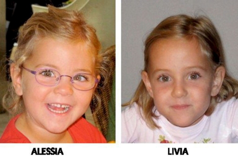 Las dos menores desaparecidas, Alessia y Livia. | Efe