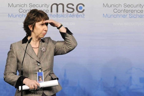 Ashton, en la conferencia de Seguridad de Munich.| Ap