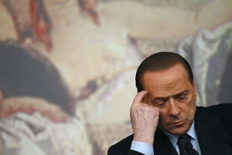 Silvio Berlusconi, durante una conferencia en el Palacio de Chigi el pasado 9 de febrero. | Reuters