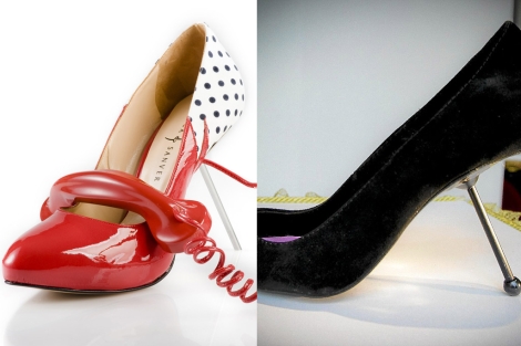 A la izquierda, el zapato acusado de plagio, a la derecha, el patentado. | E.M.