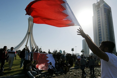 Manifestantes en la Plaza Lulu en Manama (Bahrein). | Efe