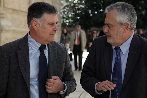 Jos Antonio Viera, codo con codo con el presidente andaluz Grin. | Fernando Ruso