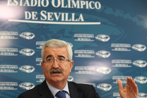El presidente de la sociedad Estadio Olmpico, Manuel Jimnez Barrios. | Conchitina