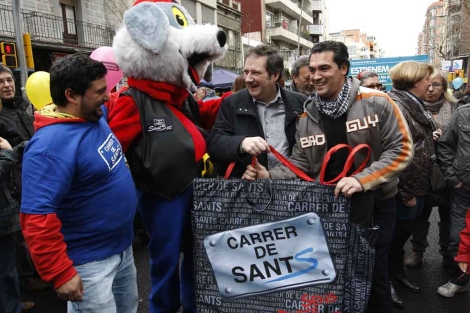 Hereu, el día después de ser proclamado 'alcaldable', en Sants. | Antonio Moreno