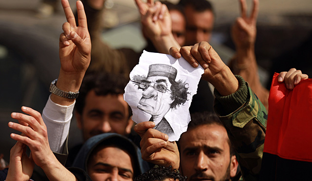 Manifestantes antigubernamentales en Tobruk. | AFP