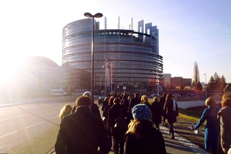 Las inmediaciones de la Eurocmara en Estrasburgo.| PE