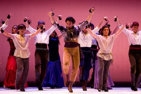 El Pipa, en el estreno de 'Danzacal' en el Teatro Villamarta de Jerez. | Jos F. Ferrer