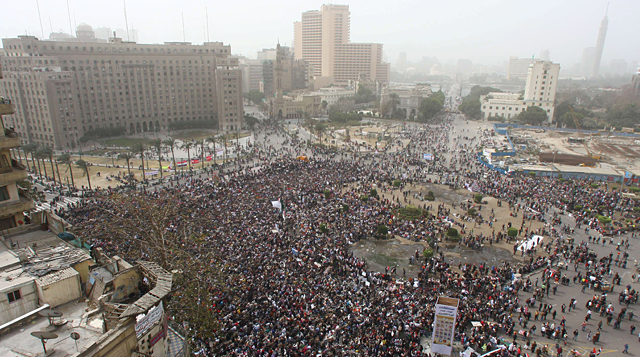 La manifestacin del viernes en la Plaza de la Liberacin de El Cairo. | EFE