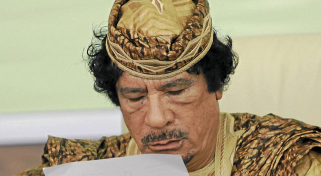 El lder libio Muammar el Gadafi en una de sus ltimas apariciones.| Reuters