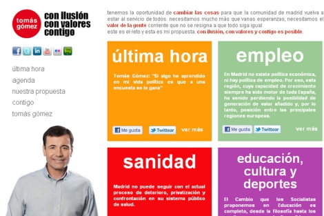 La nueva pgina web de Toms Gmez.| www.contigotomas.es