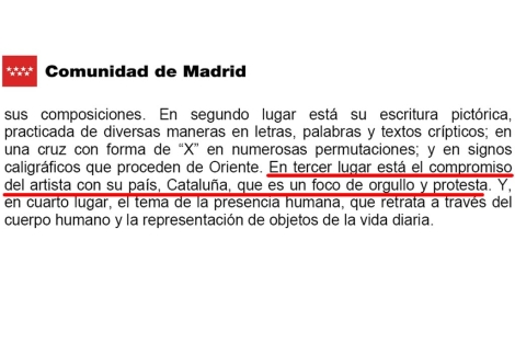 Imagen del extracto de la nota de prensa. (C. de Madrid)