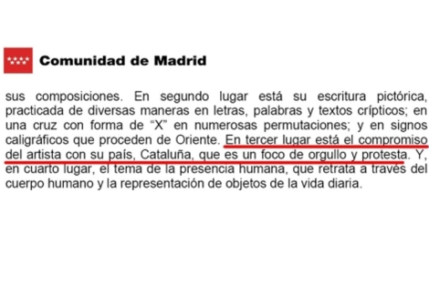 Imagen del extracto de la nota de prensa.| C. de Madrid