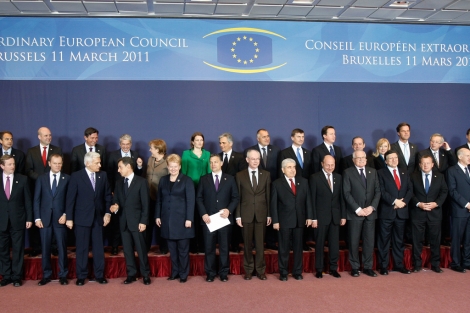 Los jefes de Estado y Gobierno en Bruselas. | AP