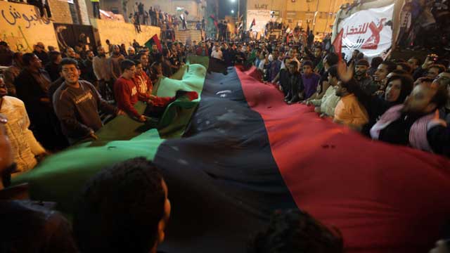 Celebraciones en Bengasi tras la resolucin de la ONU. | AFP