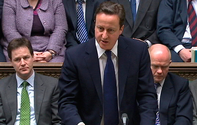 Cameron, en su comparecencia en los Comunes. | Reuters