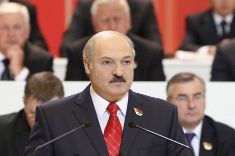 El presidente de Bielorrusia durante un discurso en al Asamblea Nacional en Minsk. | AP