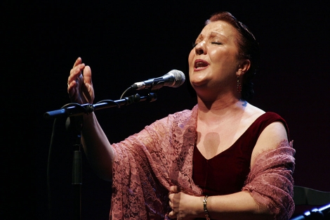 La cantaora Carmen Linares, durante una reciente actuacino en Madrid. | Paco Manzano
