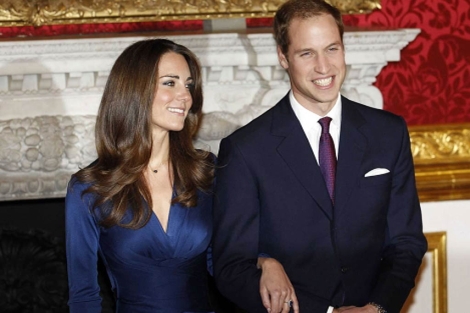 Kate Middleton y el príncipe Guillermo el día del anuncio de su compromiso. | Reuters
