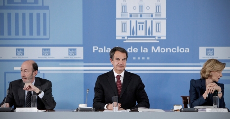 El presidente Jose Luis Rodríguez Zapatero ha recibido en La Moncloa a los principales empresarios de las empresas del Ibex. | Alberto Di Lolli